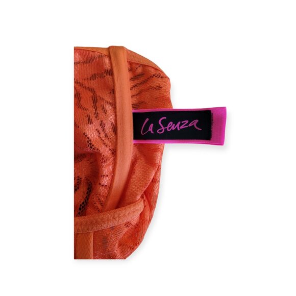 La SENZA Portofino Orange lace one-piece lingerie teddy one-piece size XL EUC - Picture 7 of 9